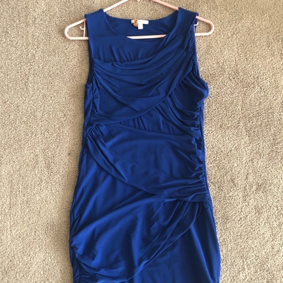 Short blue dress - Picture 1 of 2